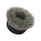 Forney Command PRO Cup Brush, Crimped, Stainless Steel, 2-3/4 in x .014 in x 5/8 in-11 72801 - alternate 2